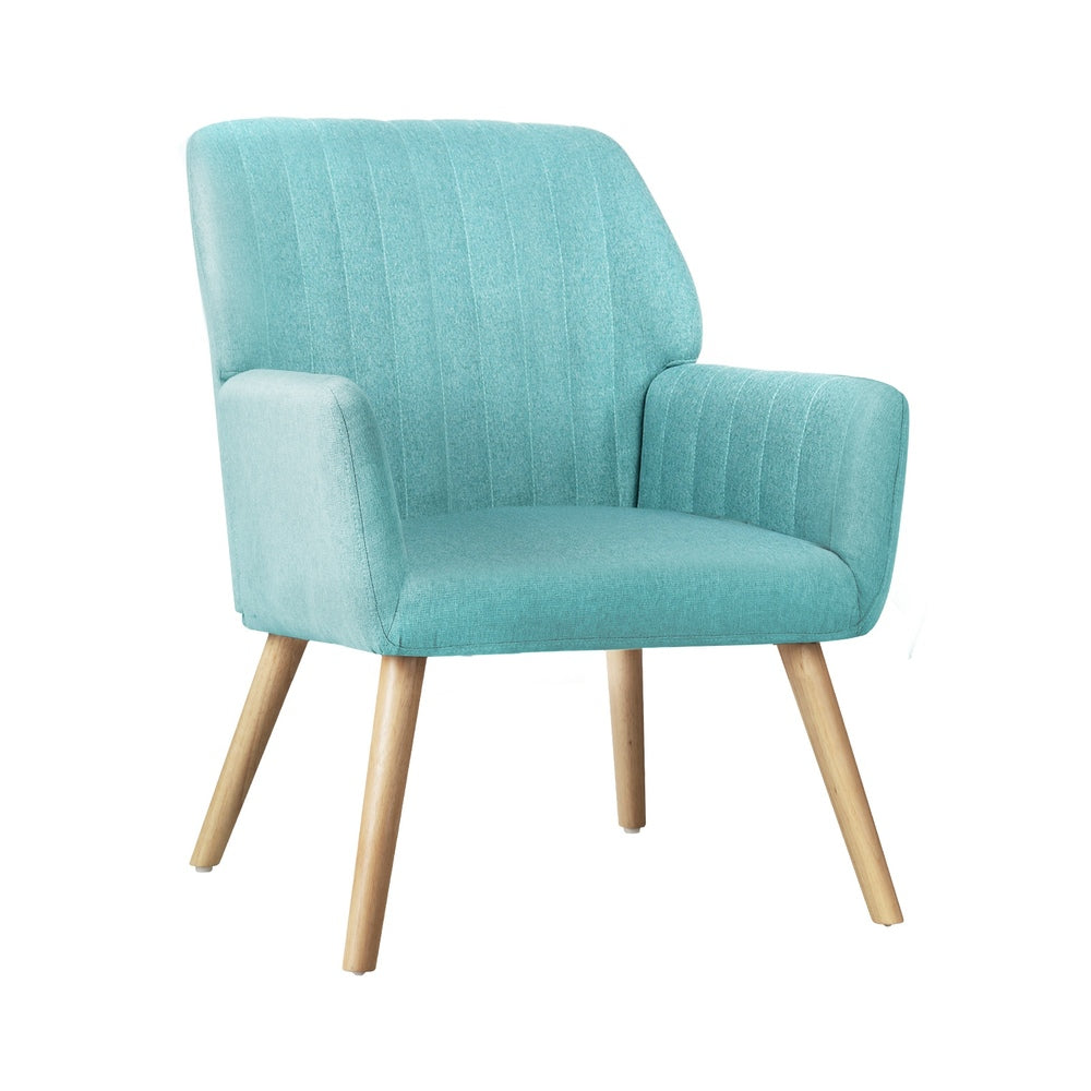 Elevate Your Space with the Stylish Blue Accent Armchair