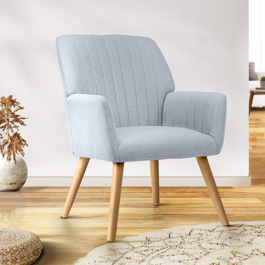 Elevate Your Space with the Stylish Blue Accent Armchair