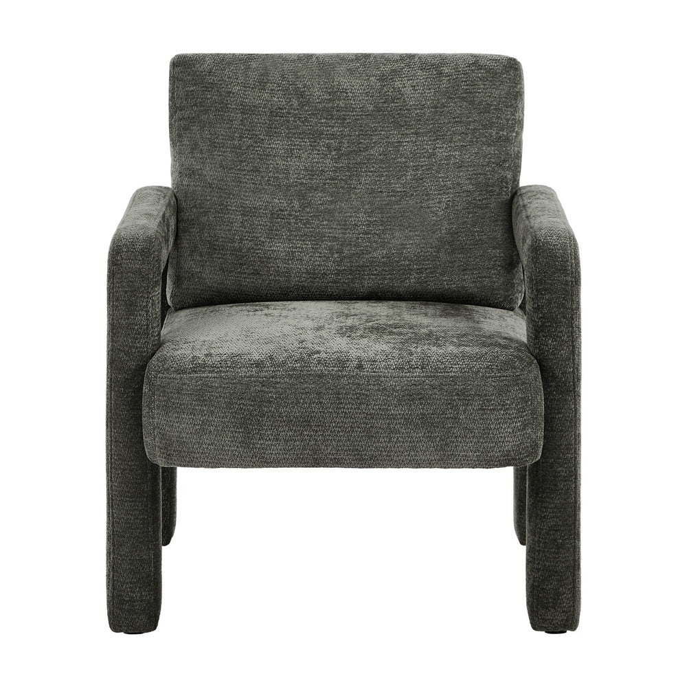 2x Velvet Armchair Accent Chair 1 Seater Lounge Sofa Beige/Grey/Green Upholstered Seating