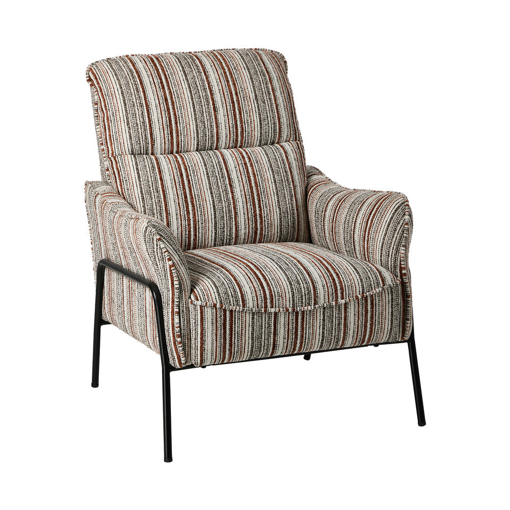 Modern Accent Armchair Lounge Collection High Back Velvet Fabric 86cm Grey Metal Legs