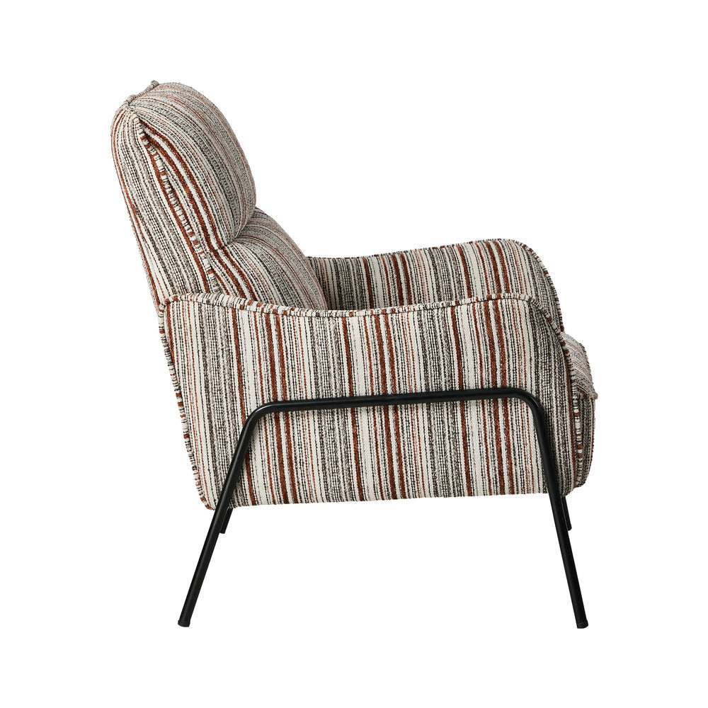 Modern Accent Armchair Lounge Collection High Back Velvet Fabric 86cm Grey Metal Legs