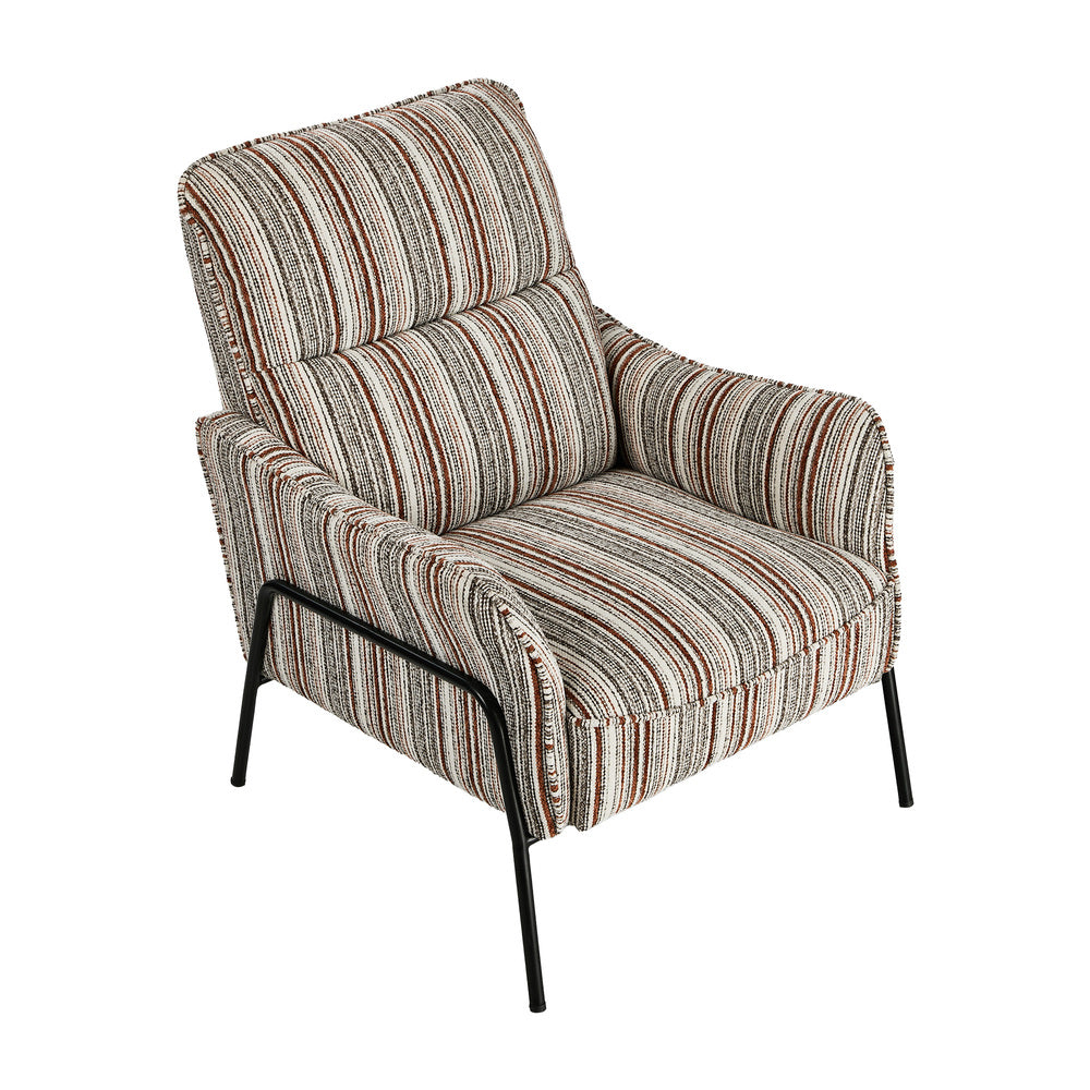 Modern Accent Armchair Lounge Collection High Back Velvet Fabric 86cm Grey Metal Legs