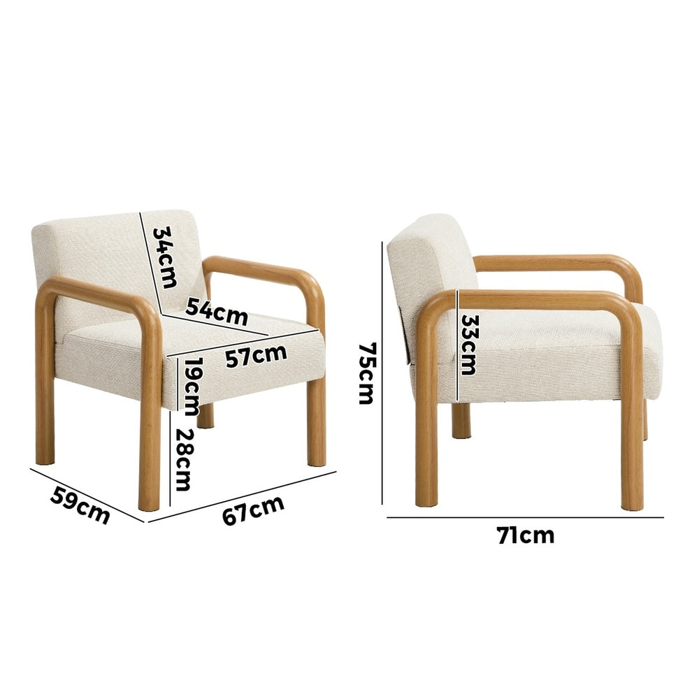 Natural sofa 67x71x75cm, view 10
