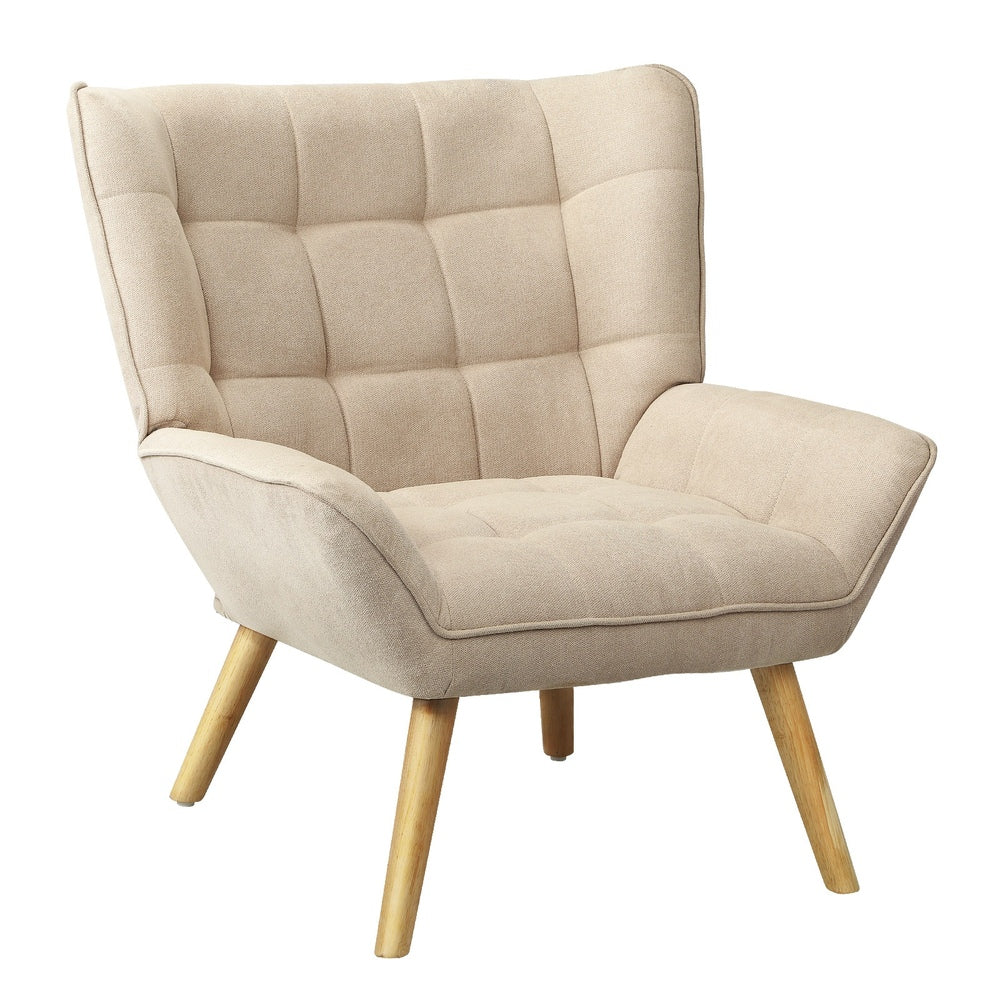 Armchair Accent Chairs Sofa Lounge Fabric Upholstered Tub Chair Beige/Blue/Grey