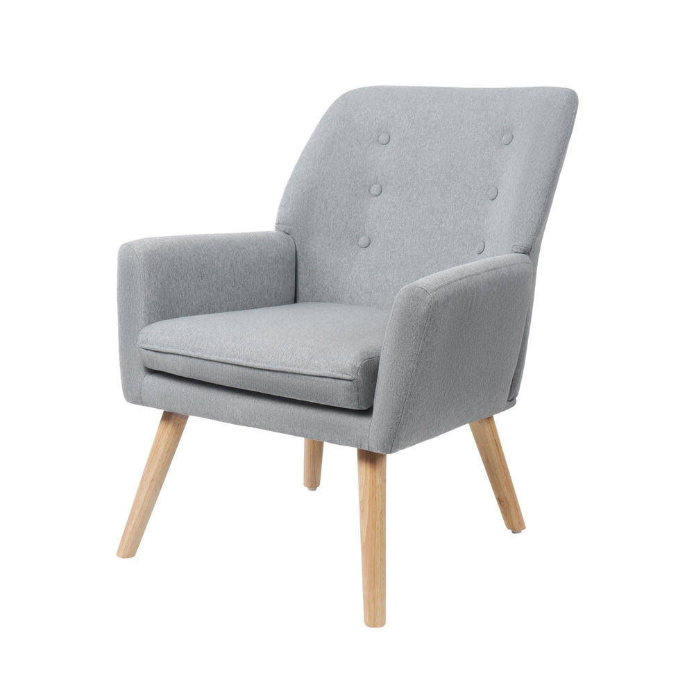 Armchair Linen Fabric Beige