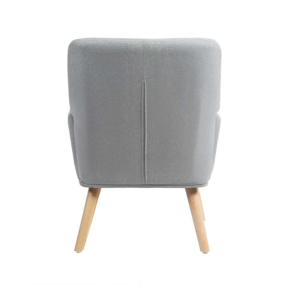 Armchair Linen Fabric Beige