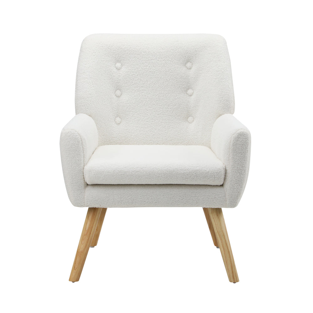 Armchair Linen Fabric Beige