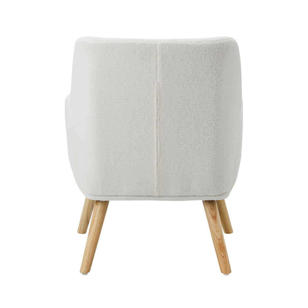 Armchair Linen Fabric Beige