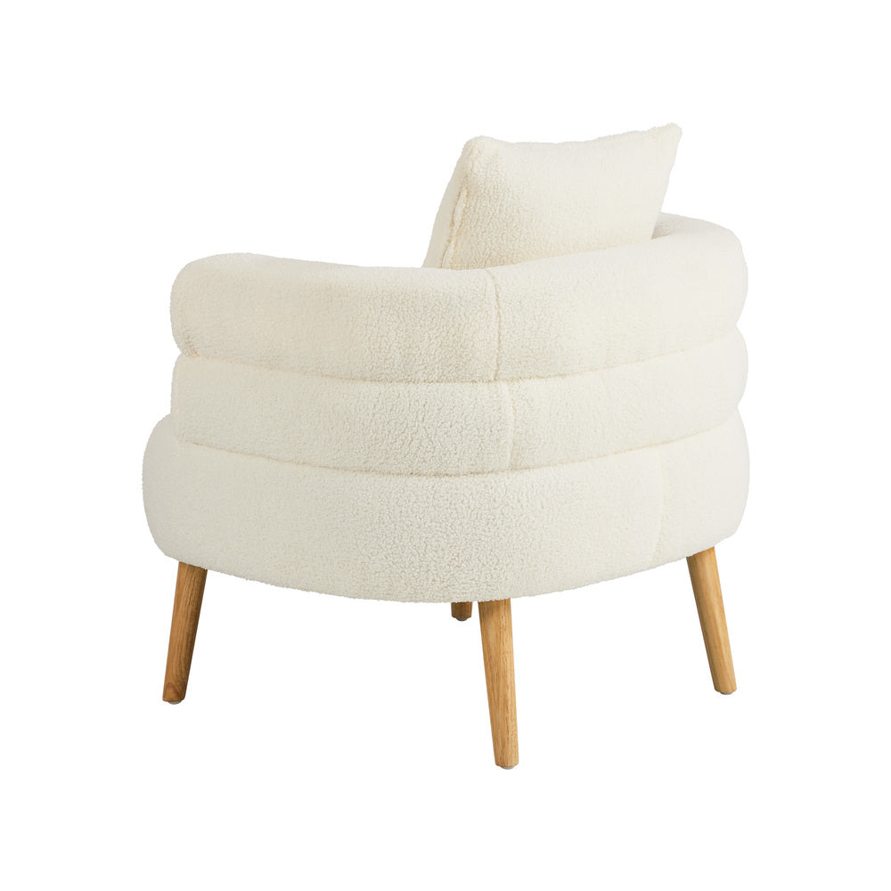 Sherpa Tub Armchair White 2-Pack | Simpledeals