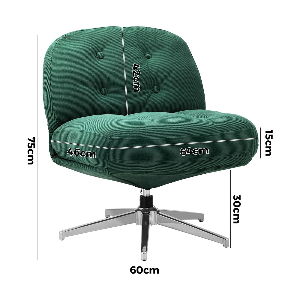 Swivel Accent Armchairs Set of 2 Green | Simpledeals