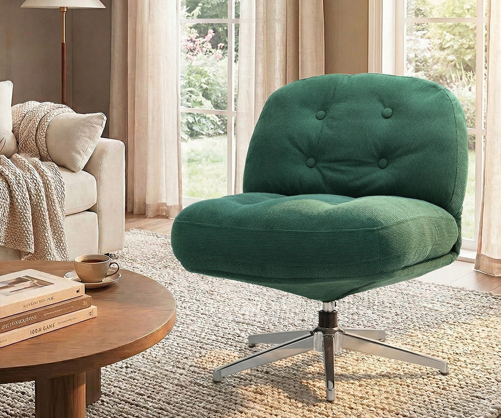 Swivel Accent Armchairs Set of 2 Green | Simpledeals