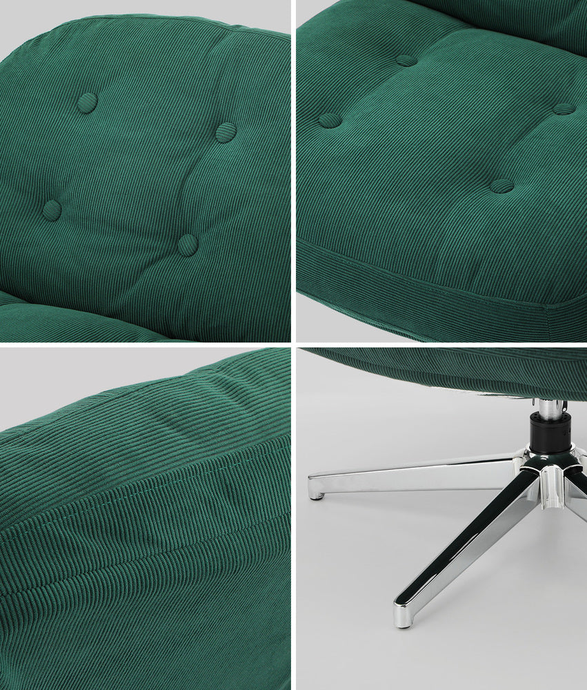 Swivel Accent Armchairs Set of 2 Green | Simpledeals