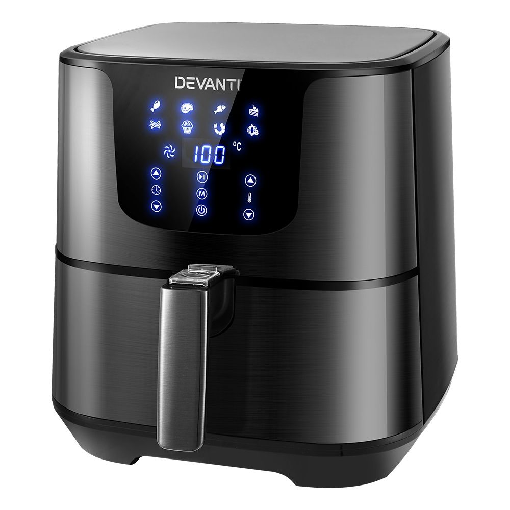Air Fryer 7L Lcd Fryers Black | Black colour