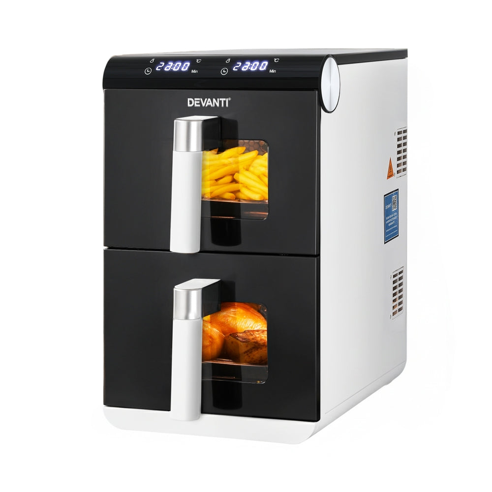 11L Dual Zone Air Fryer Oven With Rapid Heat Circulation Technology