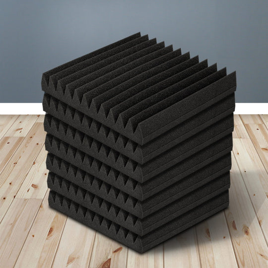 60 Acoustic Foam Panels - 30x30x5cm Sound Absorption Wedges - Audio Accessories
