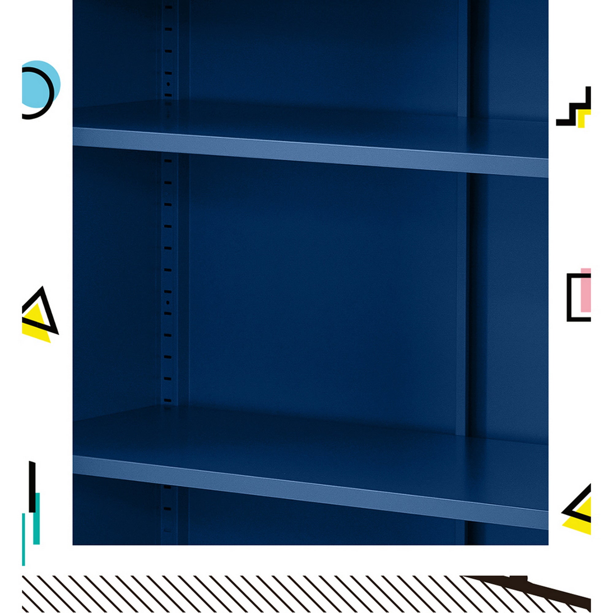 Buffet Sideboard Metal Cabinet - SWEETHEART Charcoal/Blue/Green