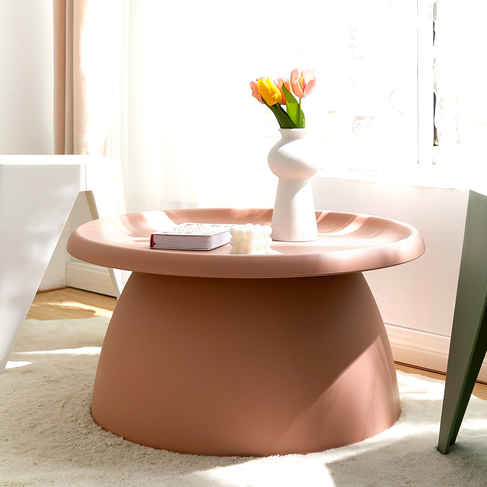 Coffee Table Mushroom Nordic Round Large Side Table 70CM WH/GR/YE/PK/GY/RD
