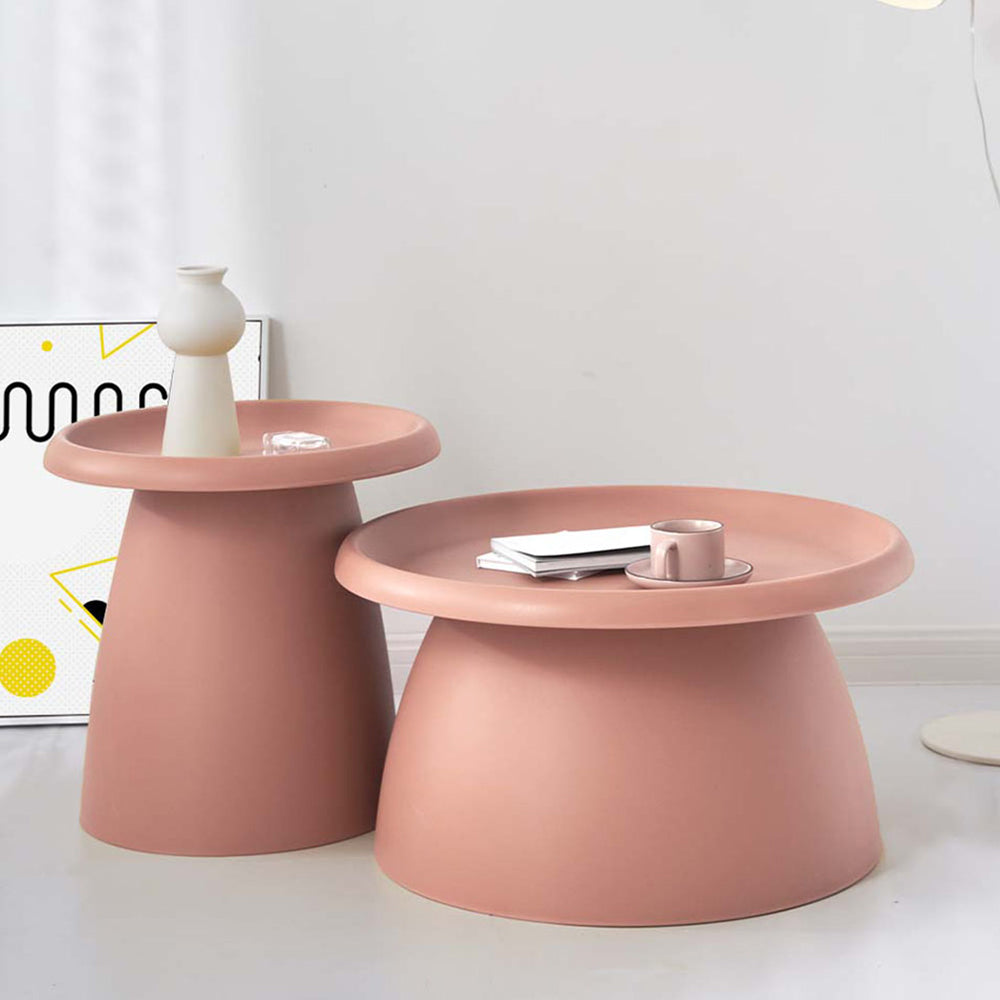 Coffee Table Mushroom Nordic Round Large Side Table 70CM WH/GR/YE/PK/GY/RD