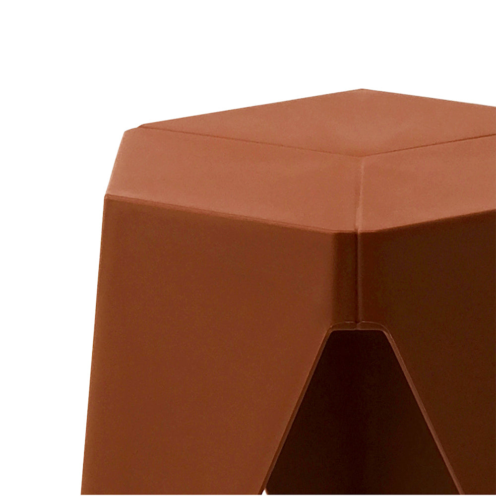Stylish Black Plastic Foot Stools - Set of 2