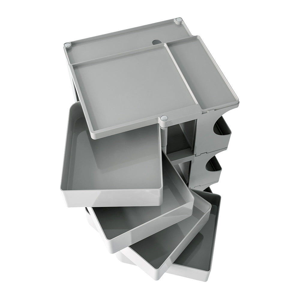 Modern Boby Trolley Mobile Storage Cart Shelf 5 Tier Drawer YE/OR/GR/GY/PK/WH, Side Tables - photo 12