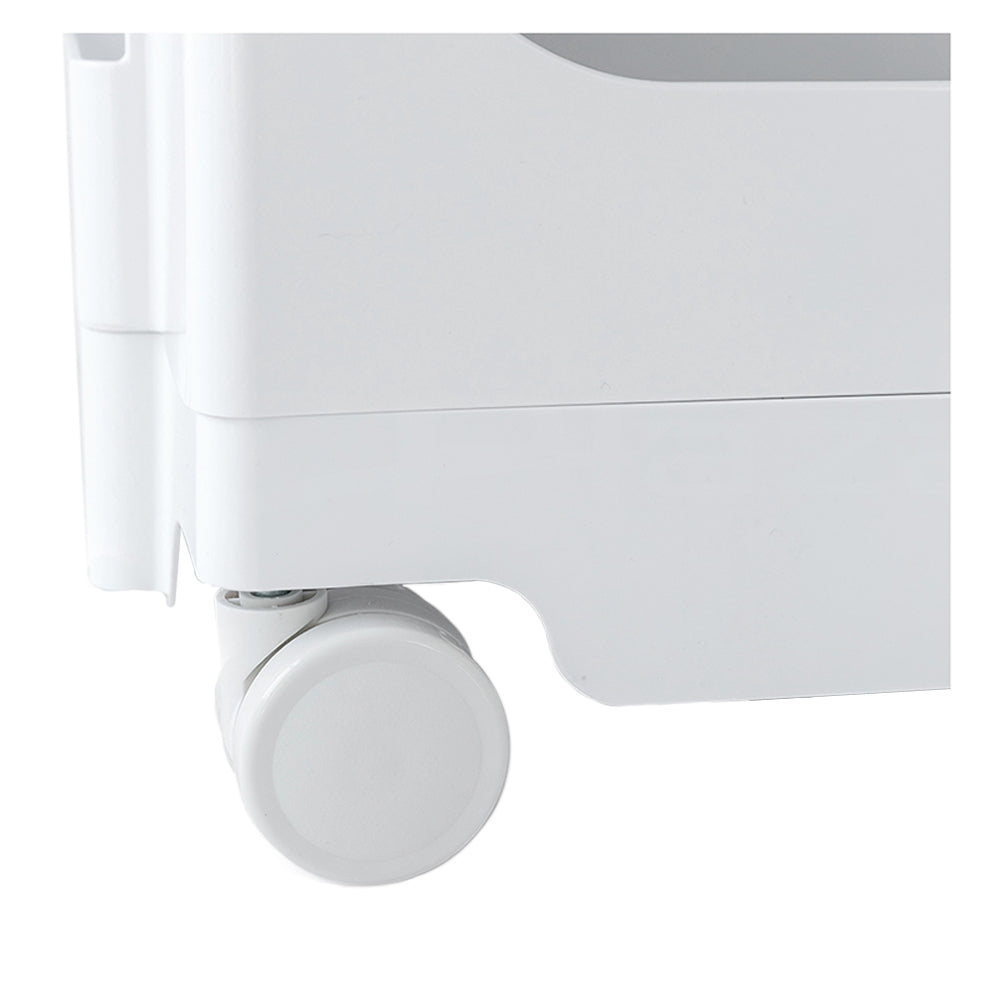 Side Tables - Modern Boby Trolley Mobile Storage Cart Shelf 5 Tier Drawer YE/OR/GR/GY/PK/WH - photo 40
