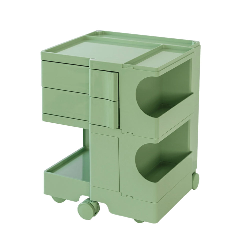 Side Tables - stylish Boby Trolley Storage Bedside Table Mobile Cart 3 Tier YE/OR/GR/GY/PK/WH