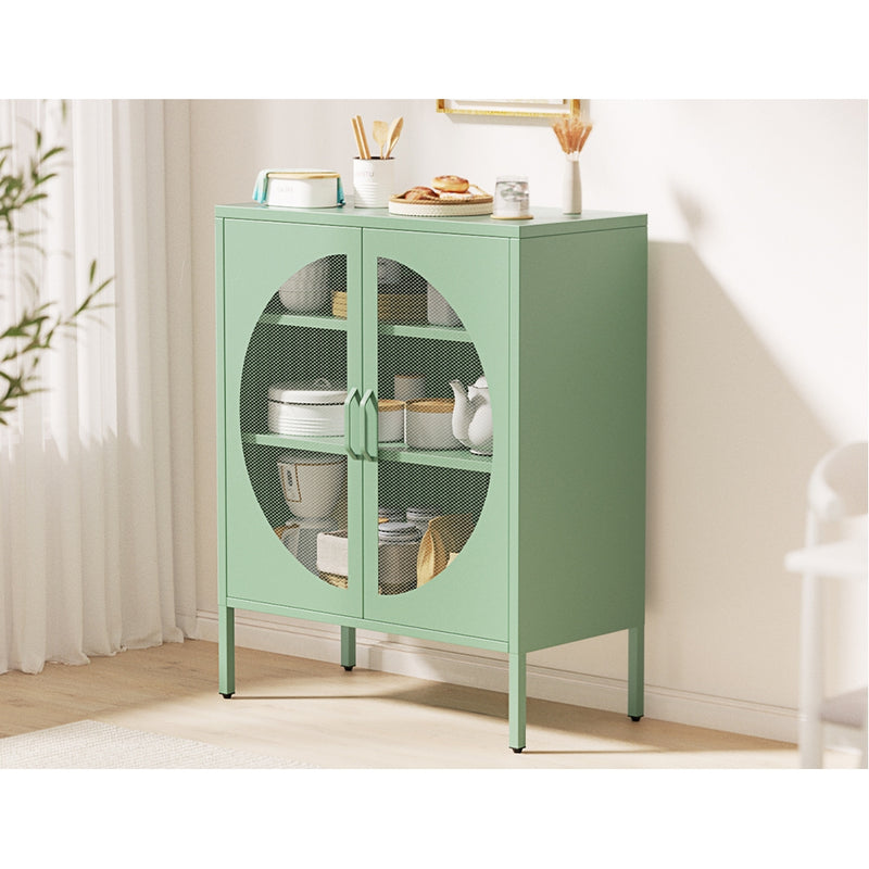 Green Metal Locker Sideboard with Storage | Enigma Buffet