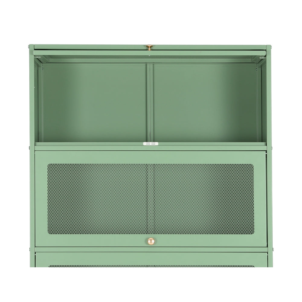 Buffet Sideboard Metal Cabinet ELIA Green Storage Cupboard