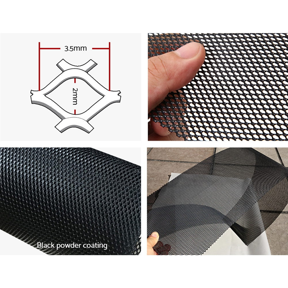 Gutter Guard Aluminium Mesh 30M 100X20Cm Black