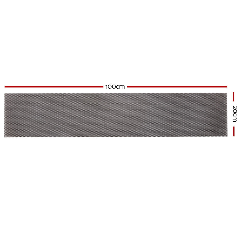 Aluminium Gutter Guard Mesh 60M 100x20cm Black Leaf Protection