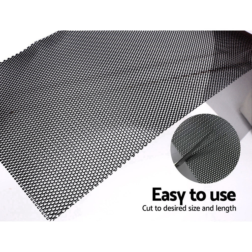Aluminium Gutter Guard Mesh 60M 100x20cm Black Leaf Protection