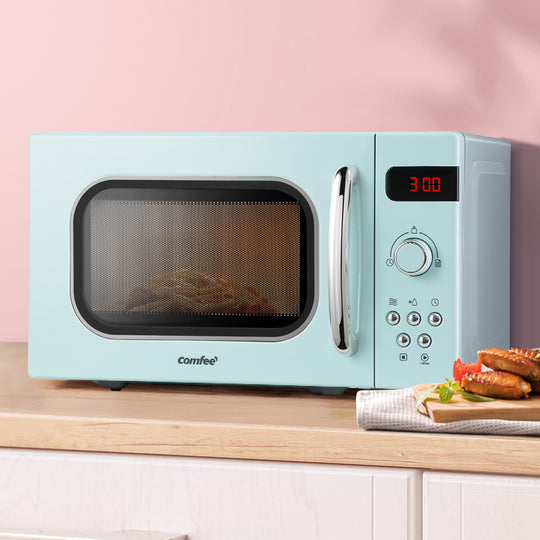 20L Microwave Oven 800W Green - Countertop Benchtop Kitchen Cooking