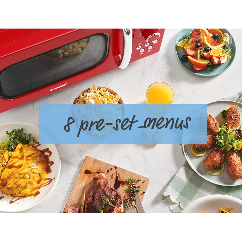 20L Microwave Oven 800W Red