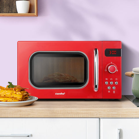 20L Microwave Oven 800W Red