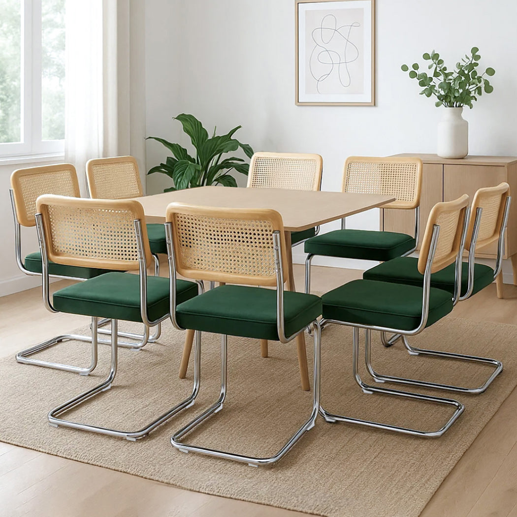 Contemporary 8xRattan Chair Dining Chairs  Premium Quality Build