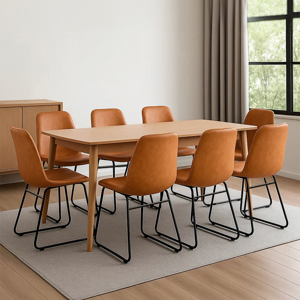 Premium 8x Dining Chairs Kitchen Table  Adjustable Height Classic