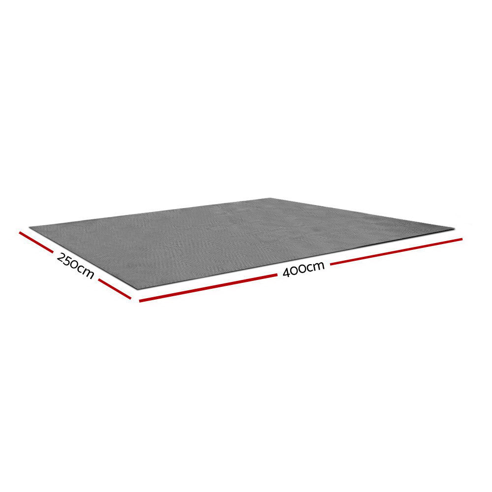 4M x 2.5M Caravan Camping Floor Mat Mesh Outdoor Anti-Slip Ground Cover Matting