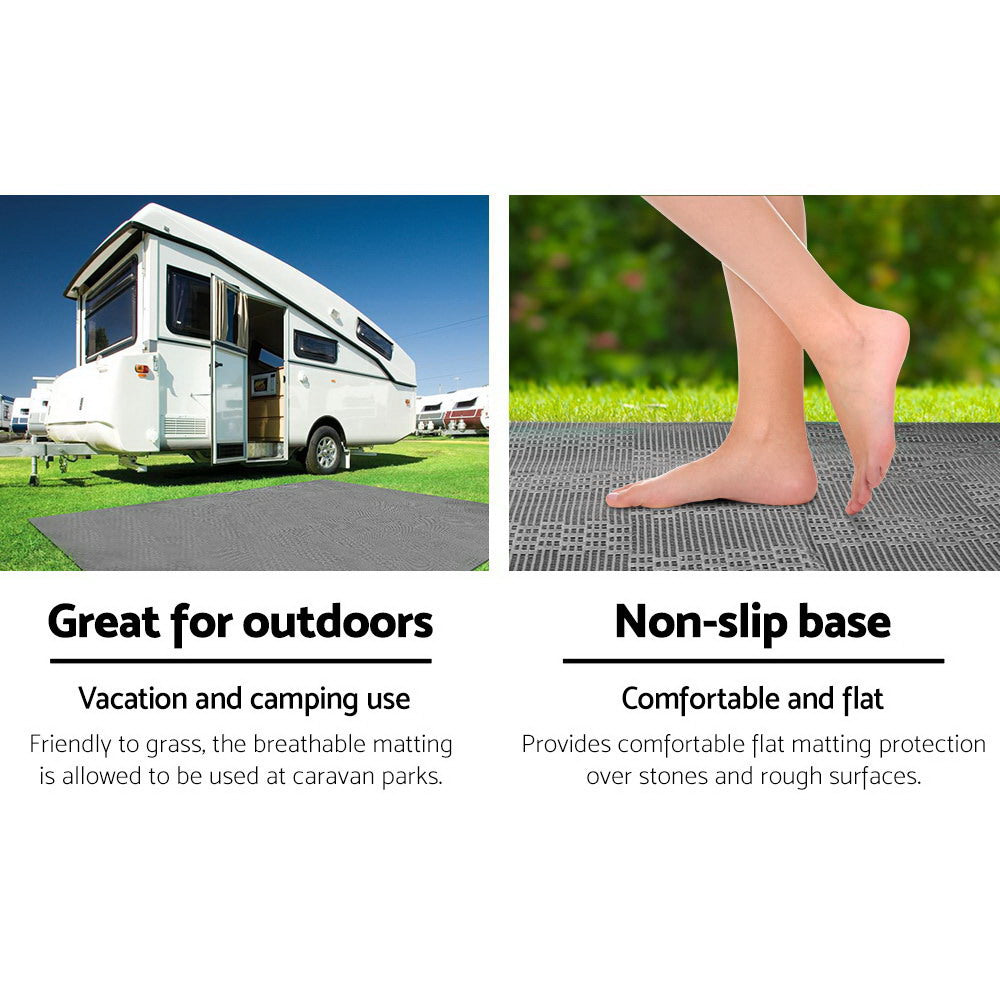 5M X 2.5M 600Gsm Caravan Camping Floor Matting Mesh