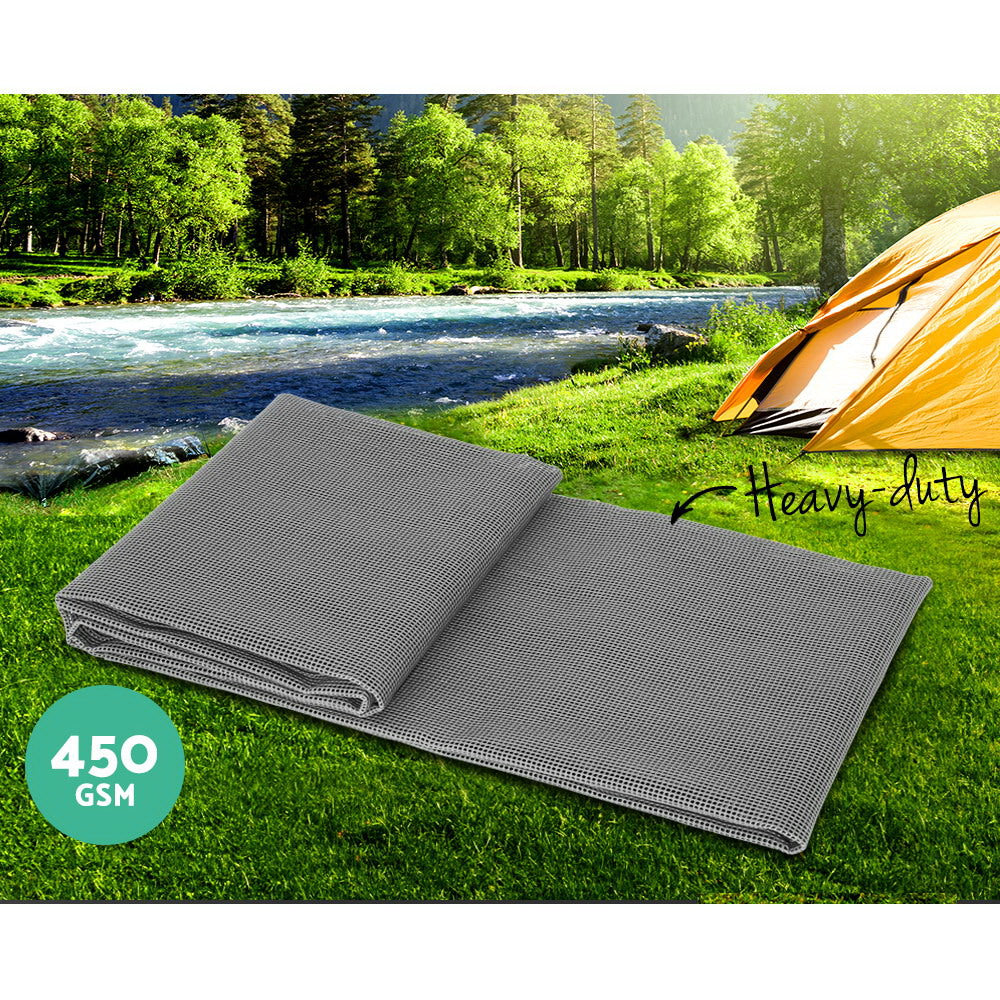 6x2.5m Caravan Camping Floor Mat Mesh Outdoor Patio Rug Matting