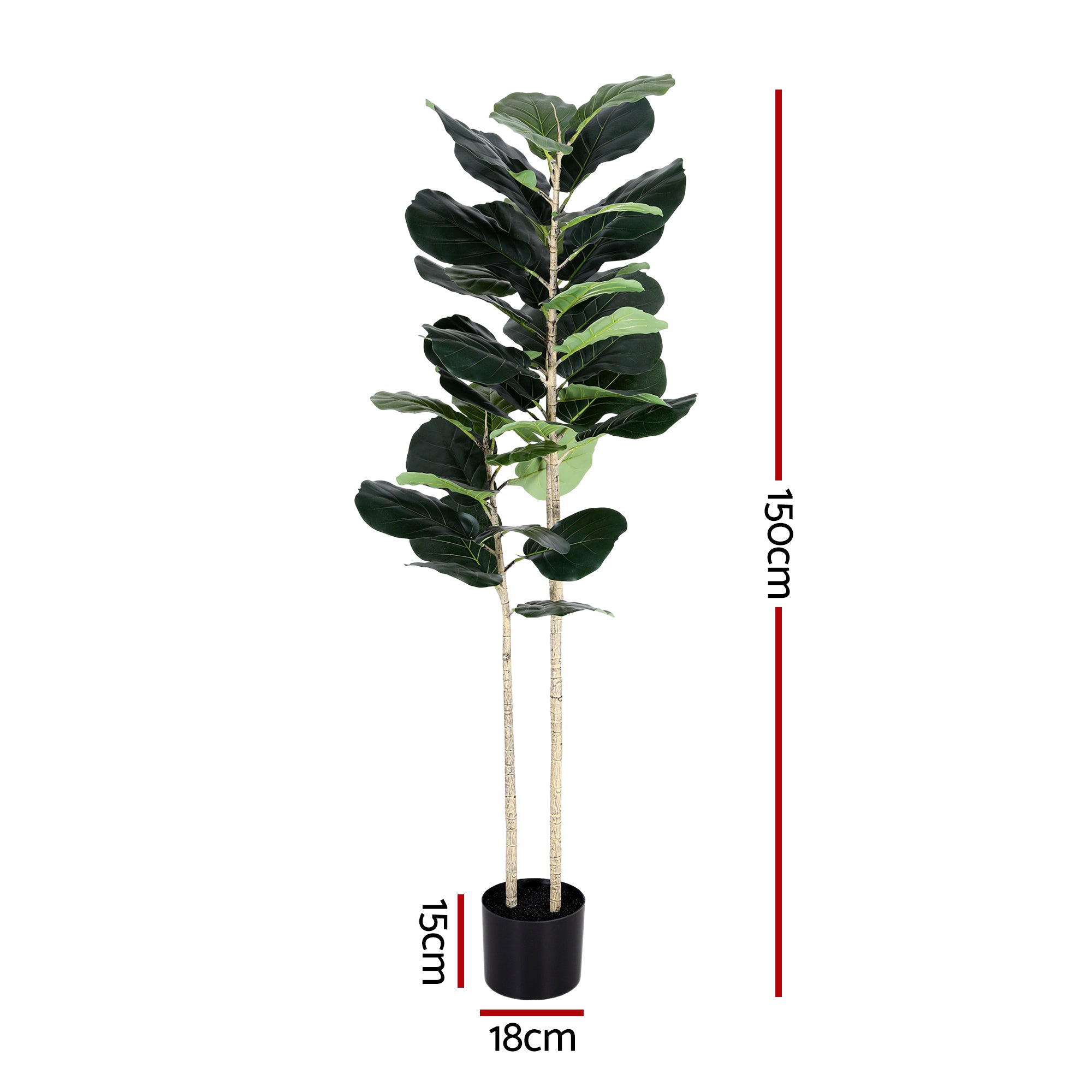 Artificial Fiddle Leaf Fig Tree 150cm Indoor | Simpledeals