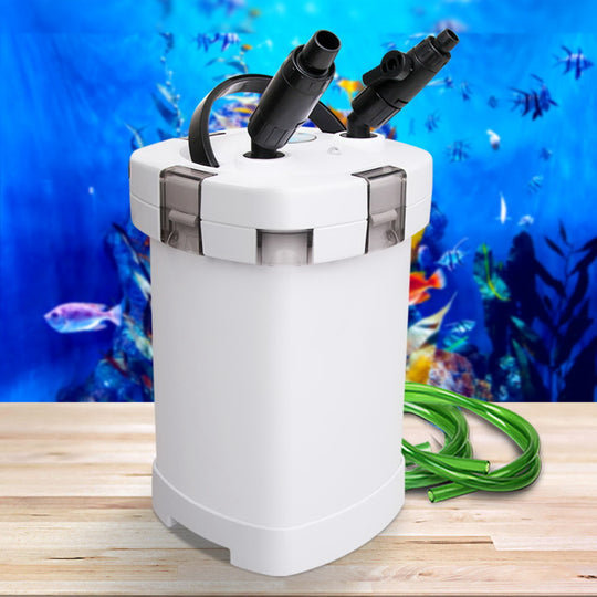 Aquarium Filter Fish Tank External Canister Water Pump 1250L/H with Giantz Aqua Sponge Pond
