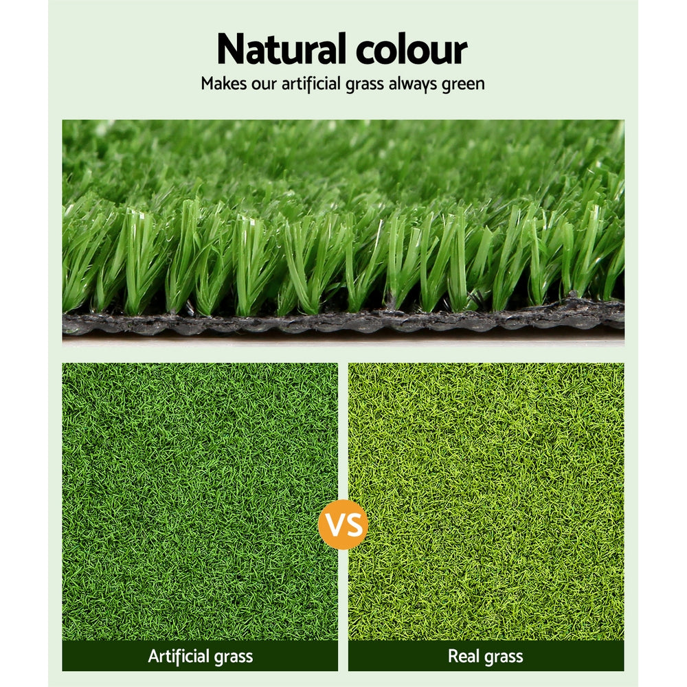 Primeturf Synthetic 17mm  0.95mx10m 9.5sqm Artificial Grass Fake Turf Olive Plants Plastic Lawn
