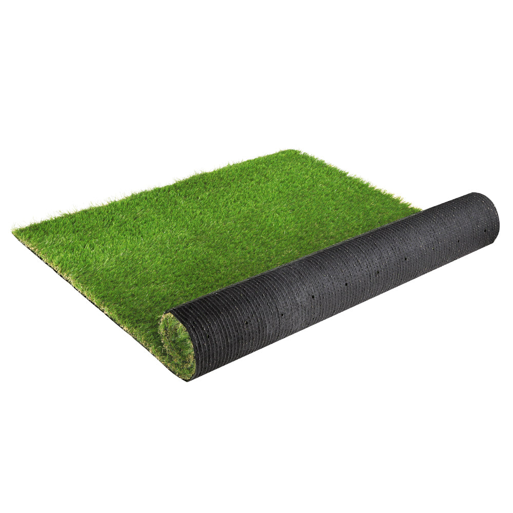 Primeturf Synthetic 30mm  1.9mx5m 9.5sqm Artificial Grass Fake Turf 4-coloured Plants Plastic Lawn