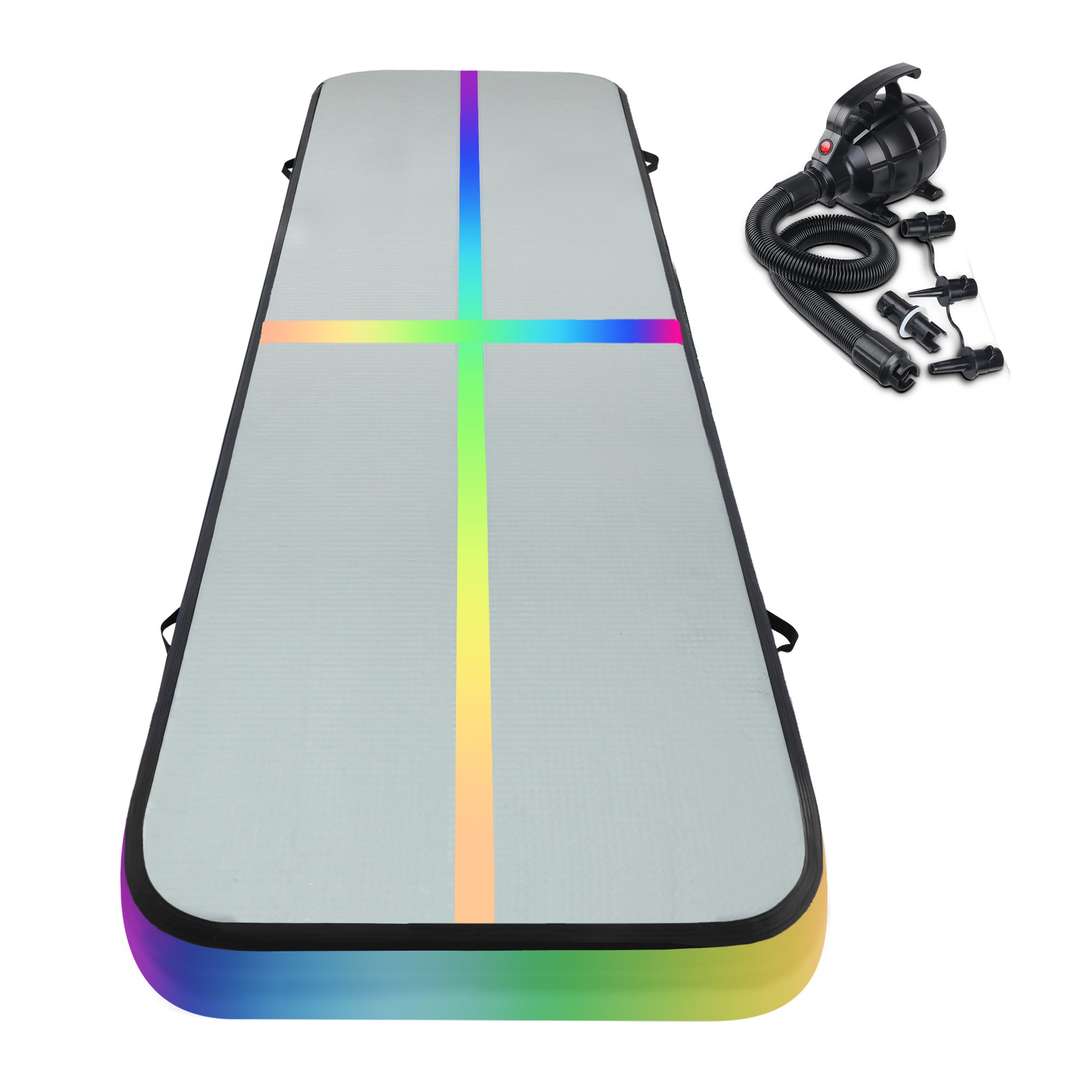 4M Air Track Gymnastics Tumbling Exercise Mat Inflatable Mats 20Cm Thick + Pump