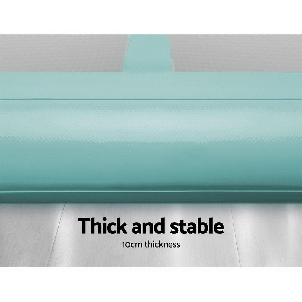 Gofun 5X1M Inflatable Air Track Mat Tumbling Floor Home Gymnastics Green