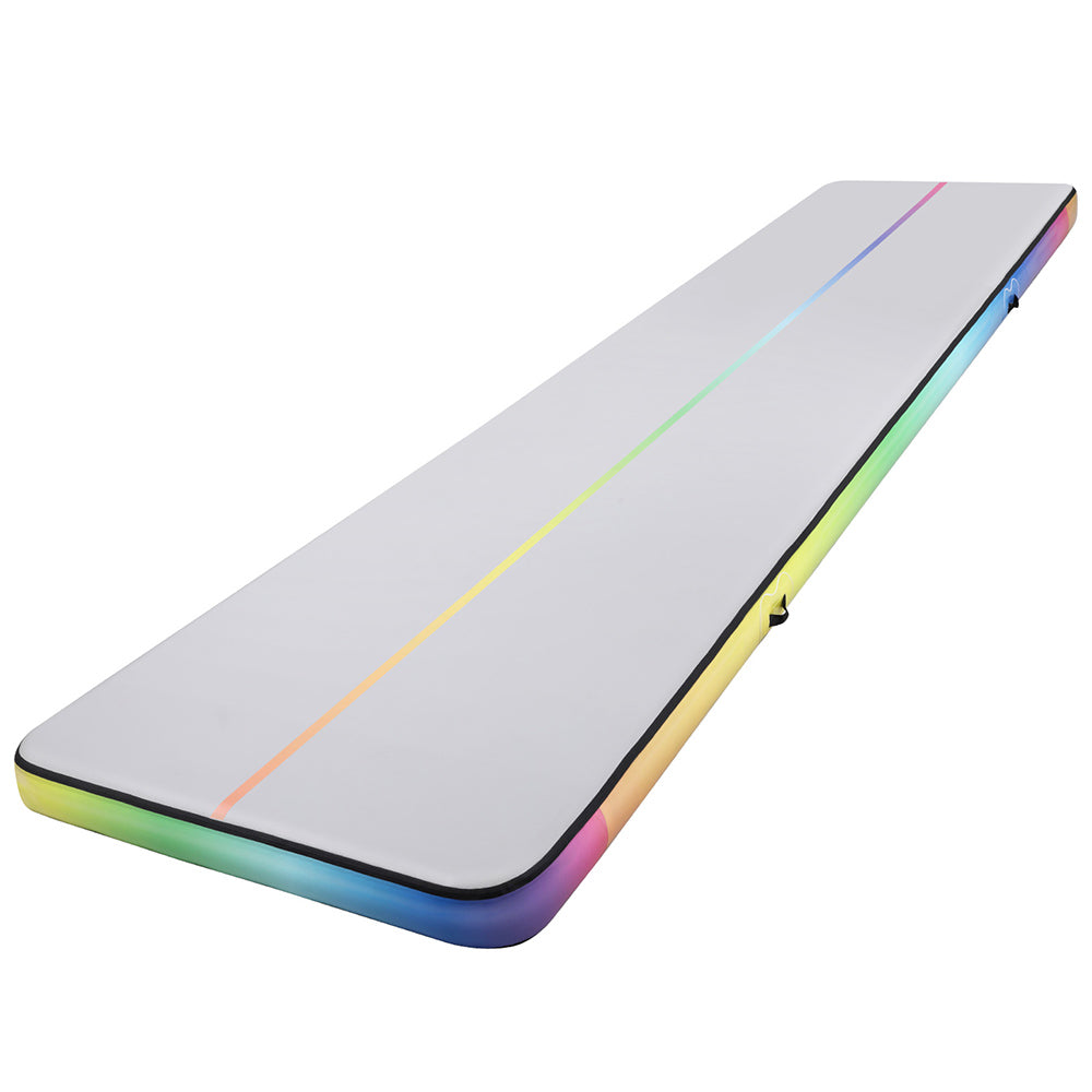 Gymnastics - 6M Air Track Mat Inflatable Gymnastics Tumbling Mat Colourful