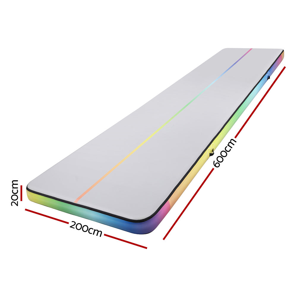 6M Air Track Mat Inflatable Gymnastics Tumbling Mat Colourful | Gymnastics