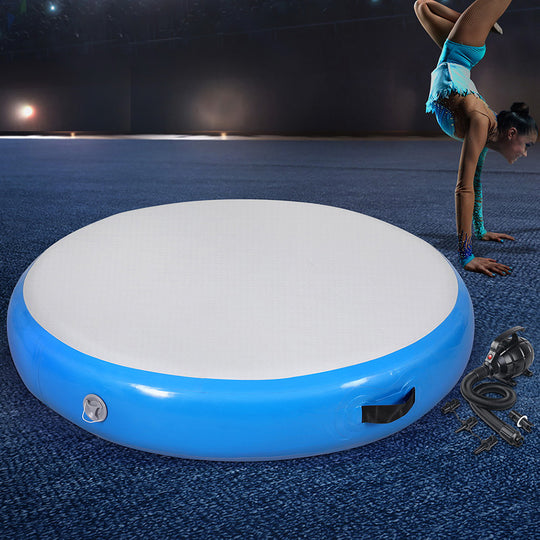 1m Air Track Spot Inflatable Gymnastics Tumbling Mat Round