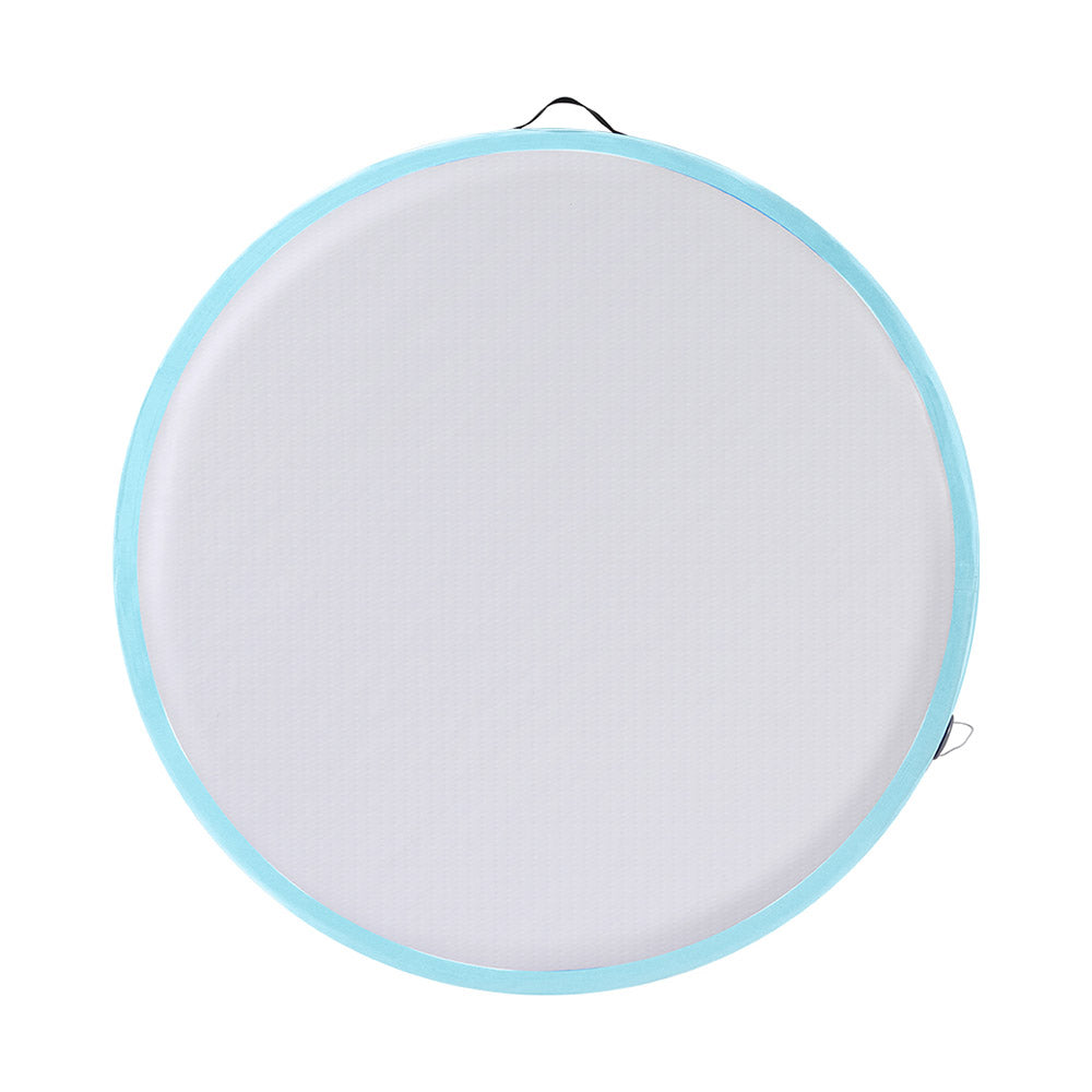 1m Air Track Spot Inflatable Gymnastics Tumbling Mat Round W/ Pump