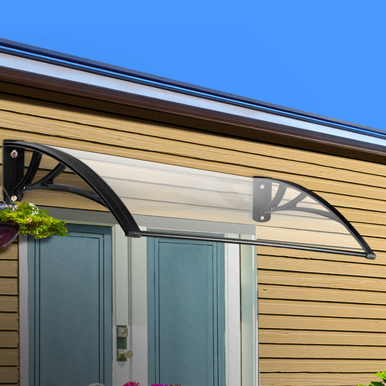Window Door Awning Outdoor Solid Polycarbonate Canopy Patio 1mx3m DIY - Awnings